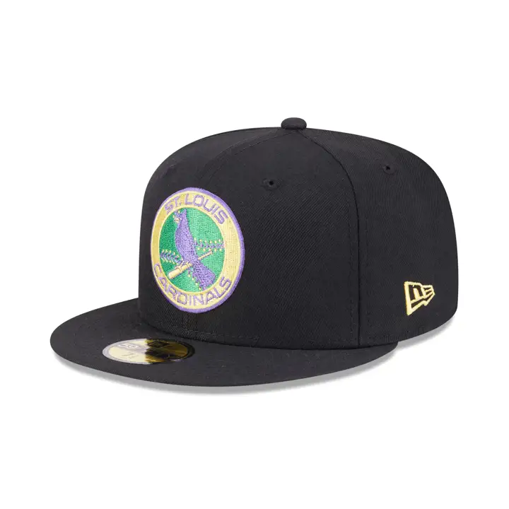 Casquette 59FIFTY exclusive St. Louis Cardinals LHD Mardi Gras JAN blk