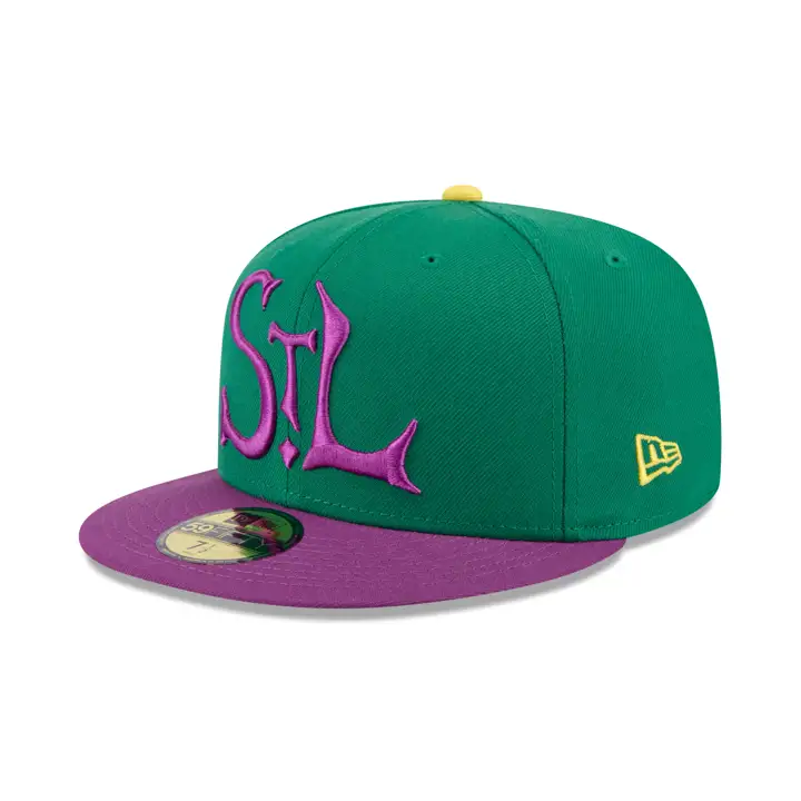 St. Louis Cardinals LHD Exclusif JAN Mardi Gras 59FIFTY vert
