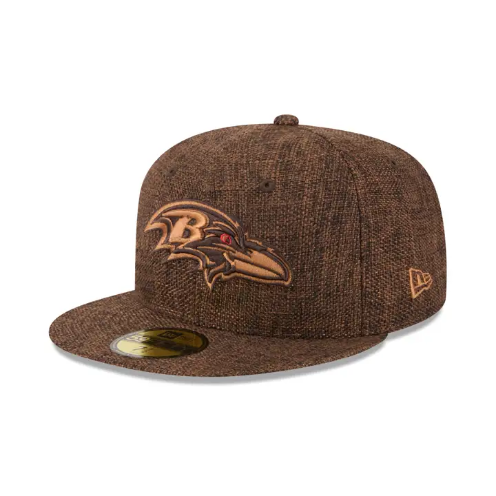 Baltimore Ravens NFL Chanvre Marron 59FIFTY Ajustée Gridiron Brn/