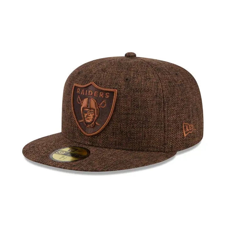 Las Vegas Raiders NFL Chanvre Marron 59FIFTY Ajustée Gridiron Brn