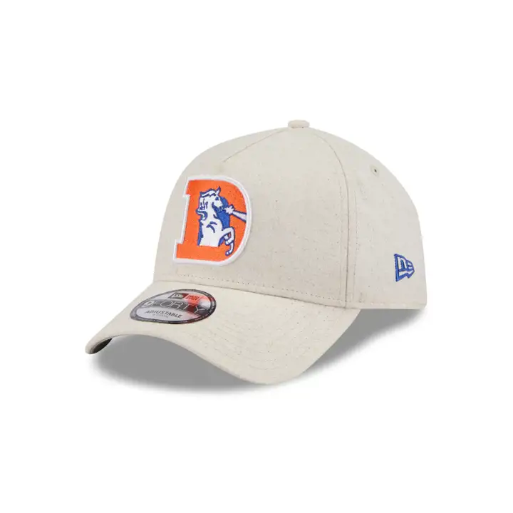 Denver Broncos NFL Chanvre Beige 9FORTY A-Frame Historique Beige/
