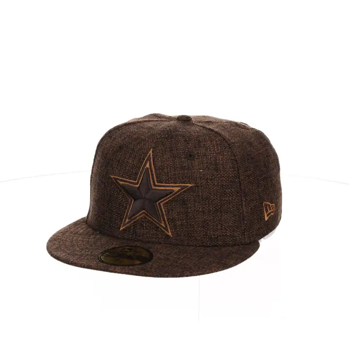 Dallas Cowboys NFL Chanvre Marron 59FIFTY Ajustée Gridiron Marron/Mar
