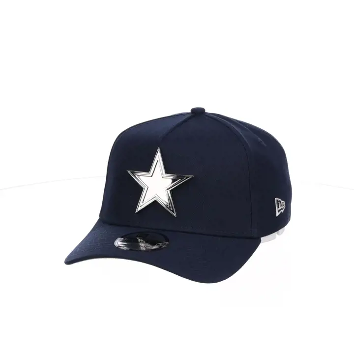 Casquette NFL Dallas Cowboys Logo en Métal 9Forty A-Frame Argent Métallique