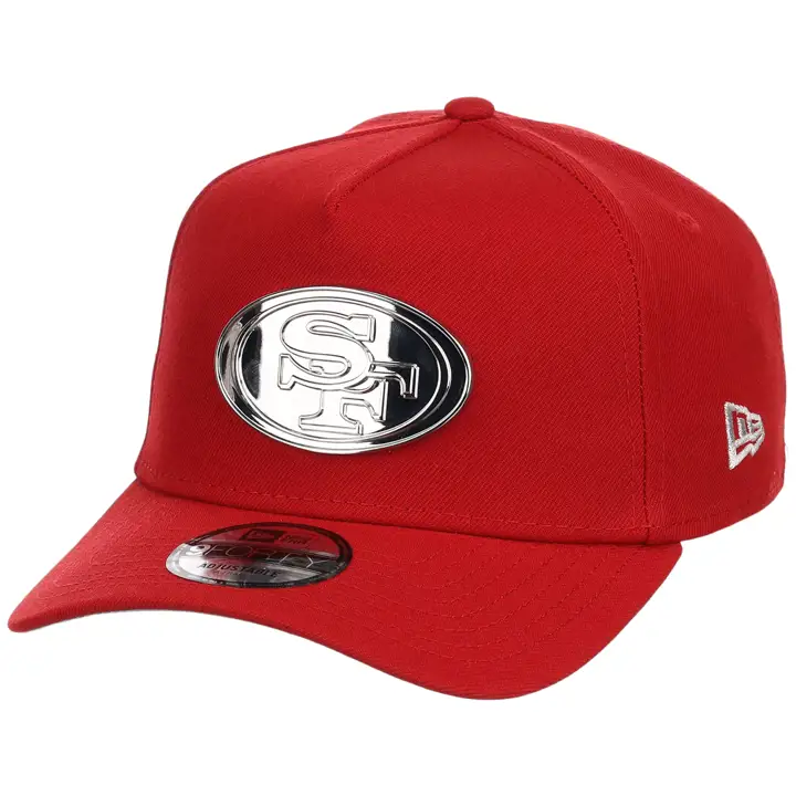 SAN FRANCISCO 49ERS NFL Logo Métal 9Forty A-Frame Métal Noir/