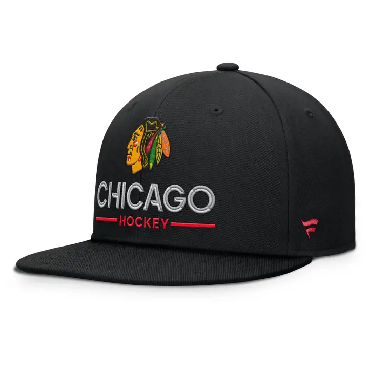 Casquette ajustable noire Chicago Blackhawks 25 NHL AP Rink