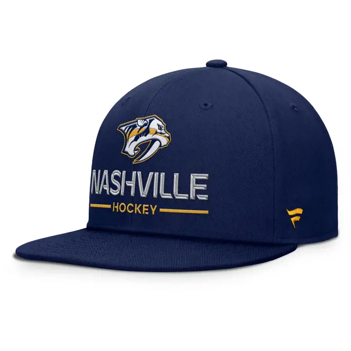 Casquette Snapback de la LNH Nashville Predators 25 Marine
