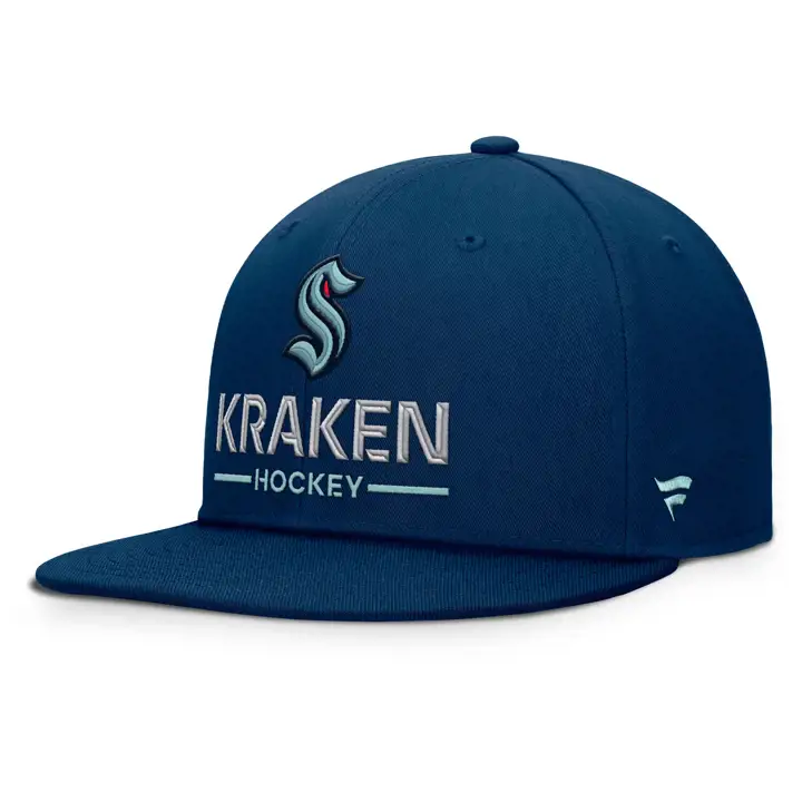 Casquette ajustée Seattle Kraken 25 NHL AP Rink Marine