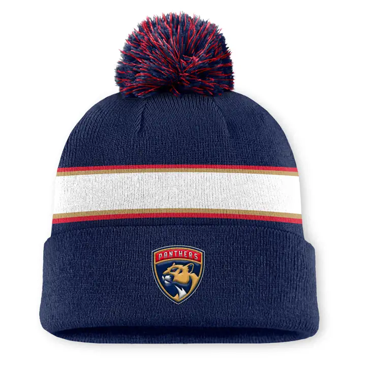 Florida Panthers 25 NHL AP Bonnet à pompon Marine/Blanc/Rouge