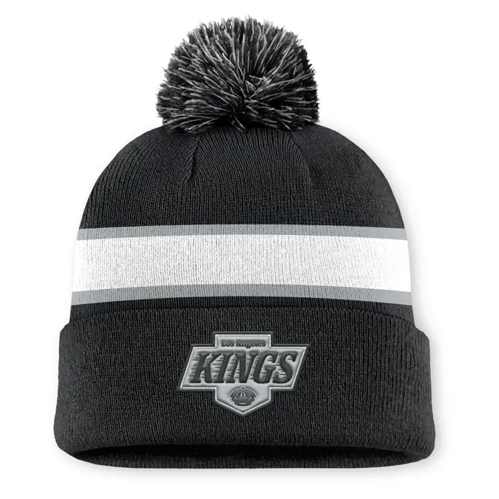 Los Angeles Kings Bonnet à pompon avec revers 25 NHL AP BLK/WHT/GRY