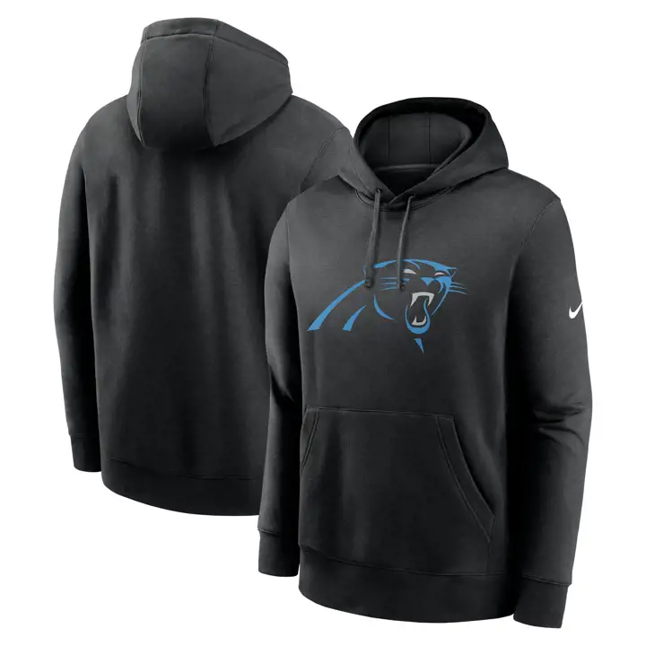 Hoodie Nike Club Logo NFL Homme Carolina Panthers 25 BLK