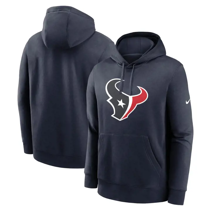 Houston Texans NFL Homme Nike Club Logo Sweat à capuche 25 MARINE