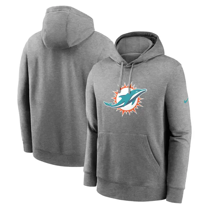 Miami Dolphins NFL - Sweat à capuche Nike Club Logo Homme 25 GRY