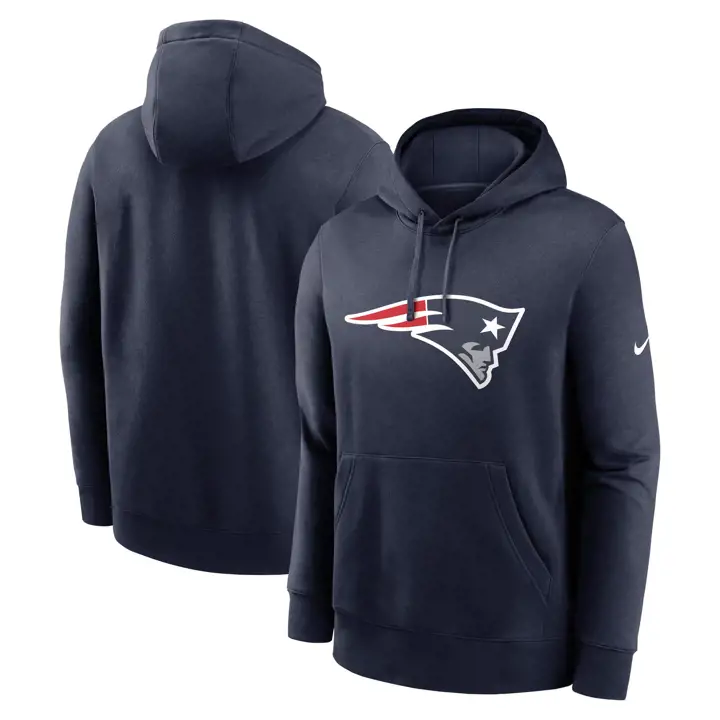 New England Patriots NFL - Sweat à capuche homme Nike Club Logo 25 BLEU MARINE