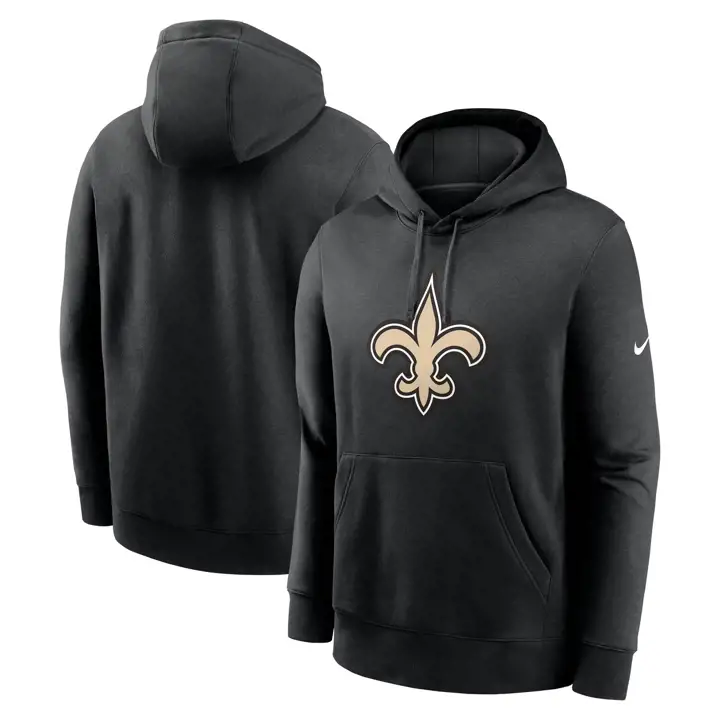 New Orleans Saints NFL Sweat à capuche logo Nike Club pour homme 25 BLK