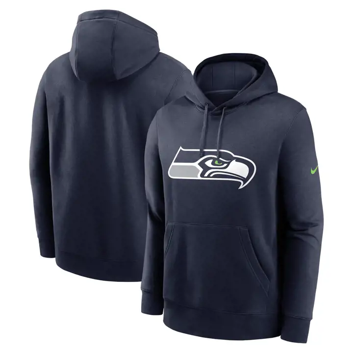 Sweat à capuche Nike Club Logo des Seattle Seahawks pour homme 25 MARINE