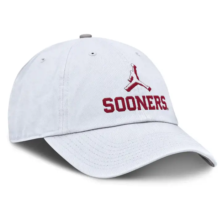 Oklahoma Sooners NCAA NK Primetime Big Swoosh Easy Adj Wht