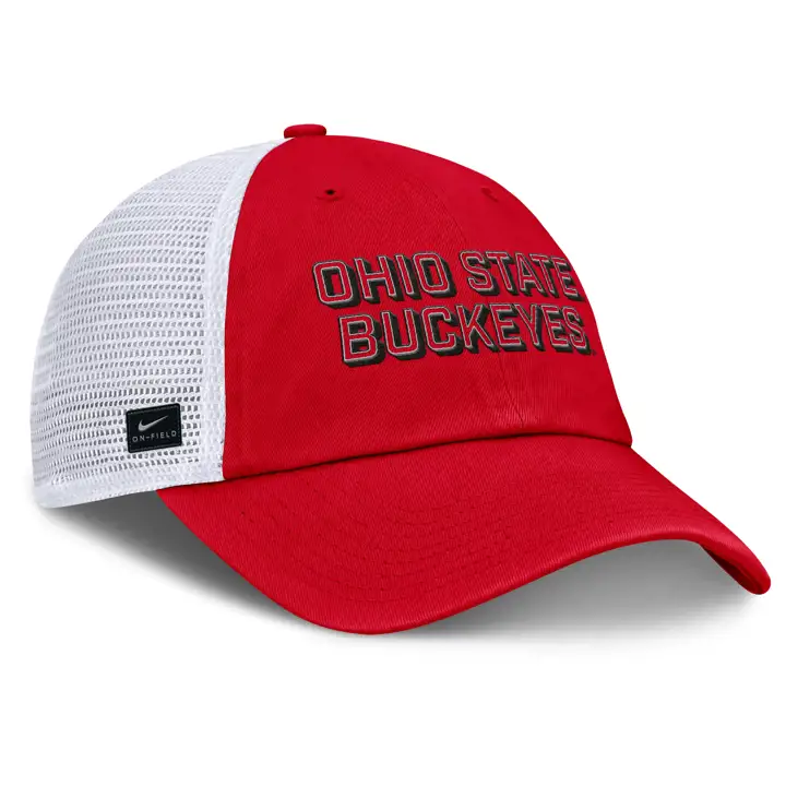Casquette Trucker décontractée Ohio State Buckeyes SDLN, rouge club