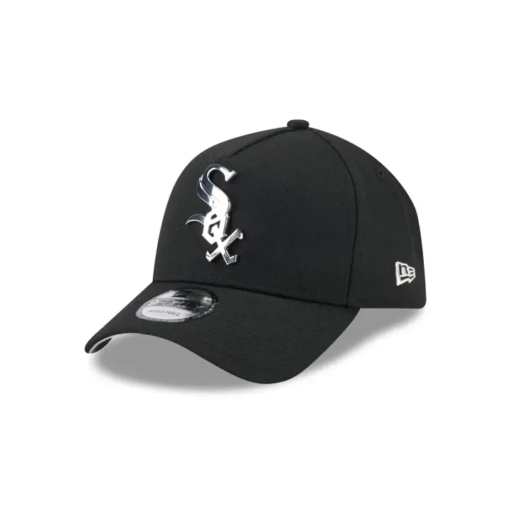 CHICAGO WHITE SOX MLB LOGO MÉTALLIQUE AF9FORTY NOIR/ARGENT