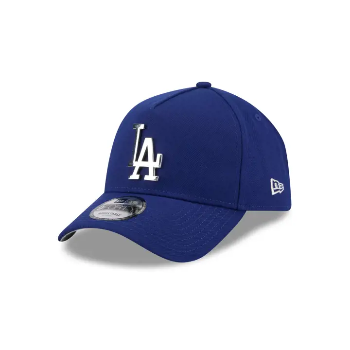 LOS ANGELES DODGERS MLB METAL LOGO AF9FORTY BLEU MARINE/ARGENT