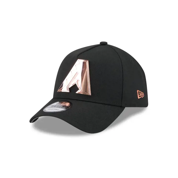 CASQUETTE ARIZONA DIAMONDBACKS MLB METAL LOGO AF9FORTY NOIR/OR ROSE
