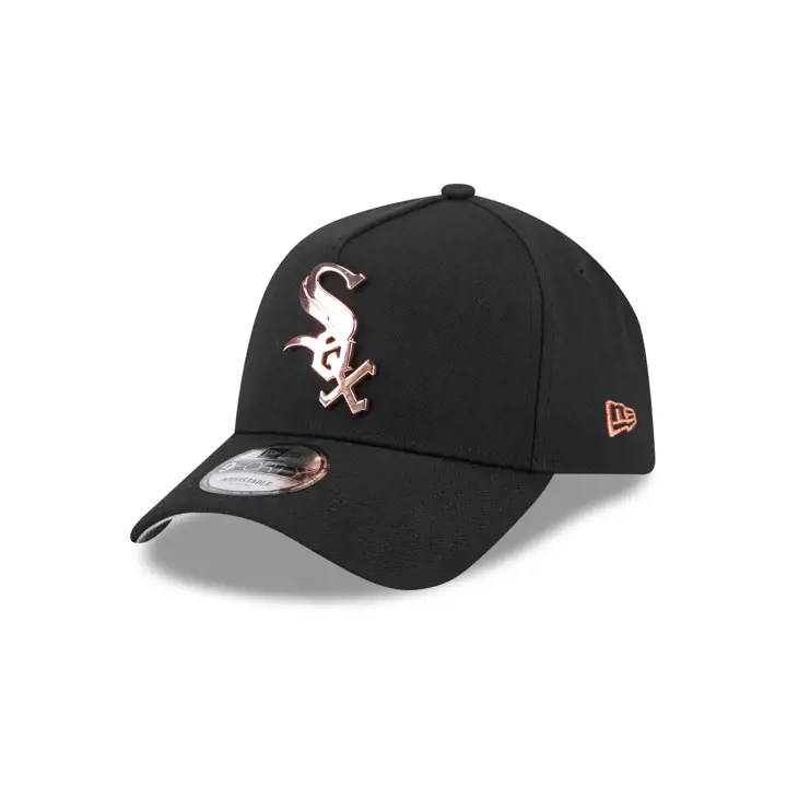 CHICAGO WHITE SOX MLB LOGO MÉTAL AF9FORTY NOI/OR ROSE