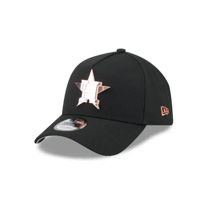 HOUSTON ASTROS MLB LOGO MÉTAL AF9FORTY NOIR/OR ROSE