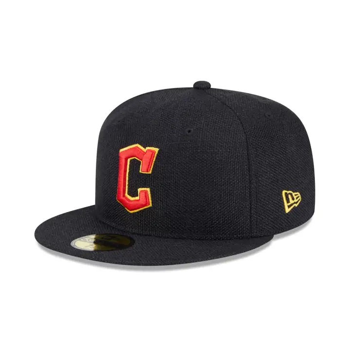 CLEVELAND GUARDIANS MLB CASQUETTE NOIRE EN CHANVRE 59FIFTY BLK