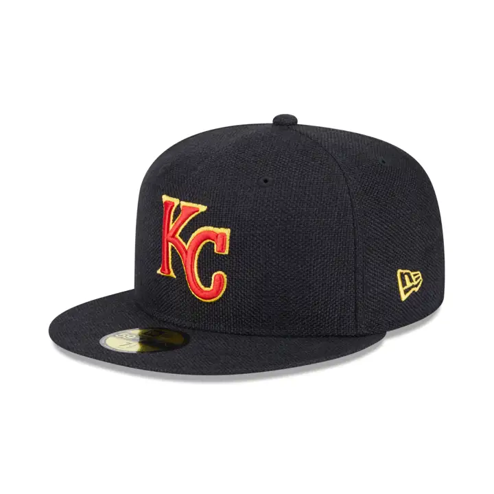 CASQUETTE 59FIFTY EN CHANVRE NOIR MLB DES KANSAS CITY ROYALS