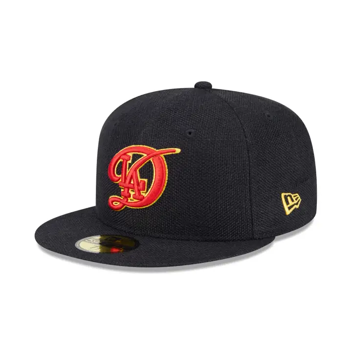LOS ANGELES DODGERS MLB BLACK HEMP 59FIFTY NOIR