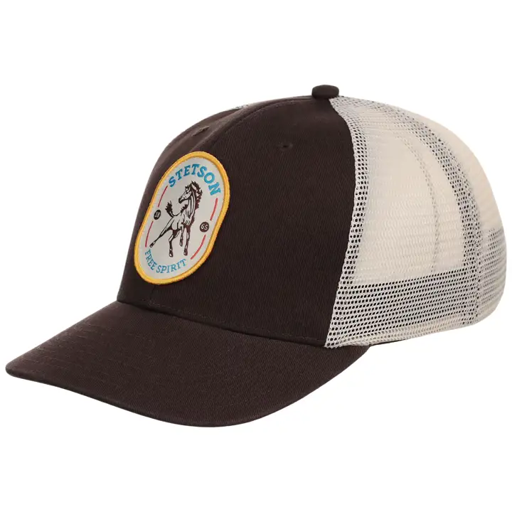 STETSON FREE SPIRIT 6 PANEL TRUCKER Ivo/Brn