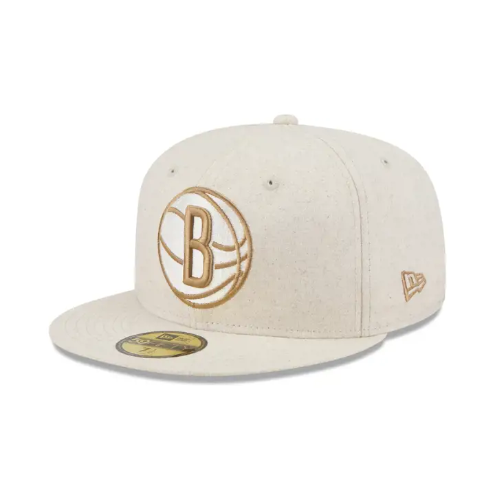 Brooklyn Nets NBA Tan Hemp 59FIFTY TAN/GRY