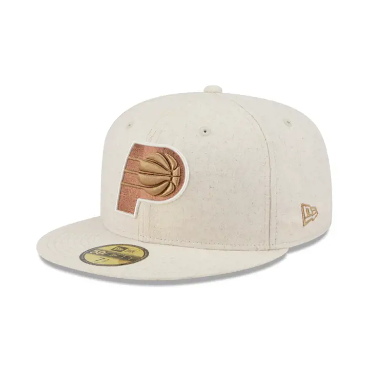 Casquette ajustée 59FIFTY NBA Indiana Pacers en chanvre, coloris TAN/GRIS