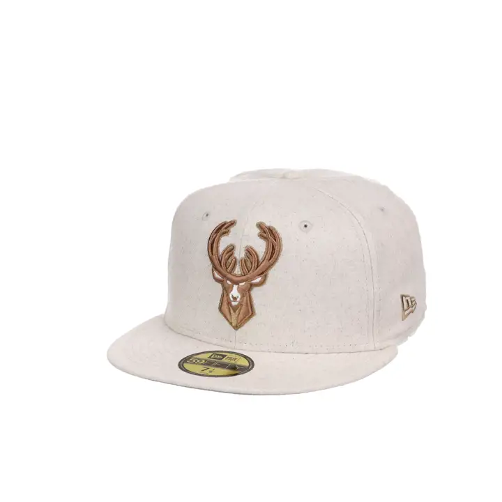Milwaukee Bucks NBA Tan Hemp 59FIFTY TAN/GRIS