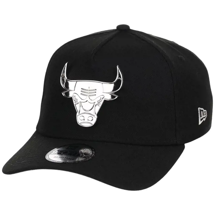 Chicago Bulls NBA Métal Argenté 9FORTY A-Frame NOIR/GRIS