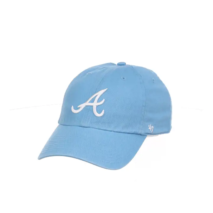 Casquette ATL Braves MLB '47 Clean Up Columbia/blanche