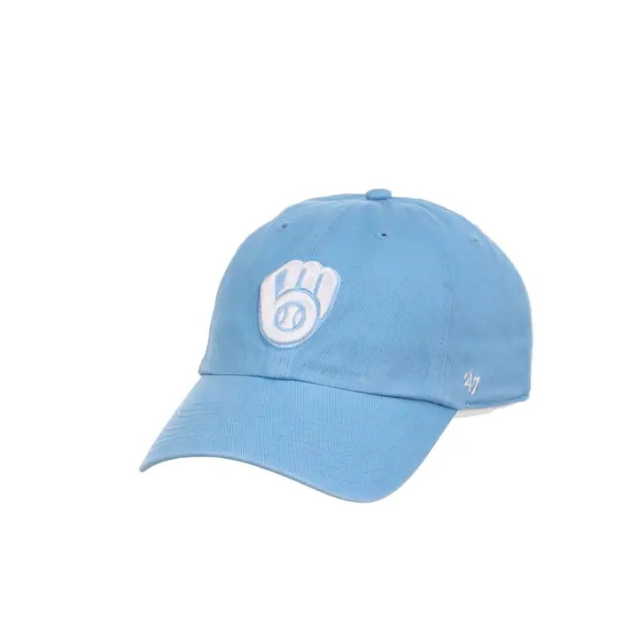 MILWAUKEE BREWERS MLB Casquette Columbia/White '47 Clean Up bleue