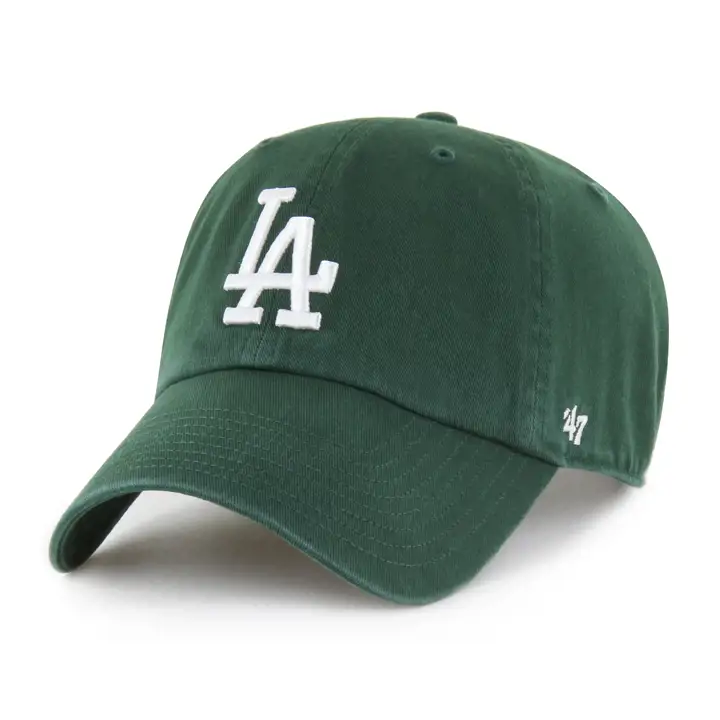 LOS ANGELES DODGERS MLB Casquette '47 Clean Up vert foncé/blanc