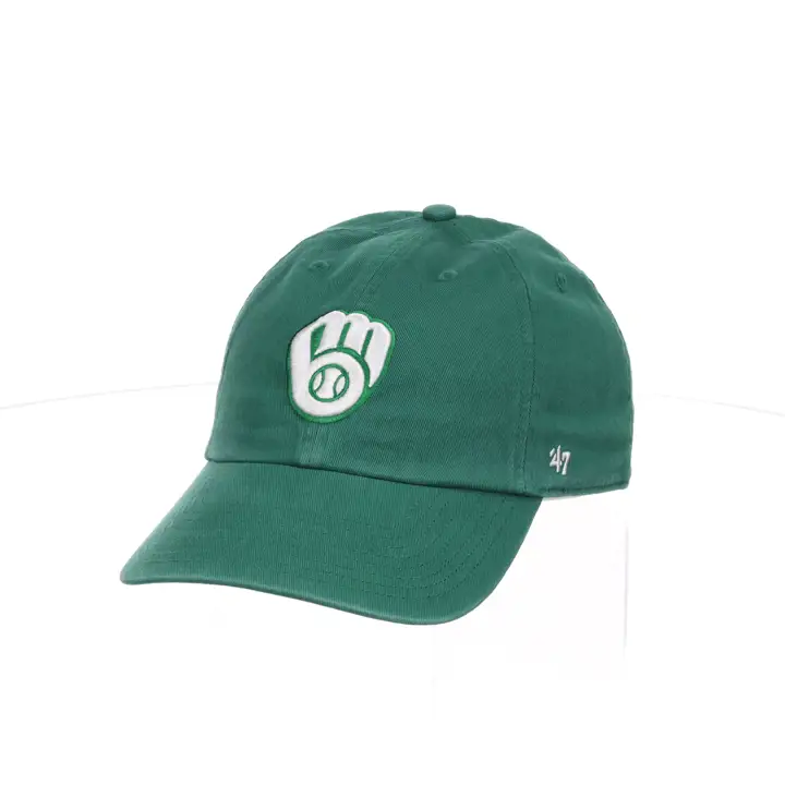 MILWAUKEE BREWERS MLB Kelly/Wht '47 Clean Up grn