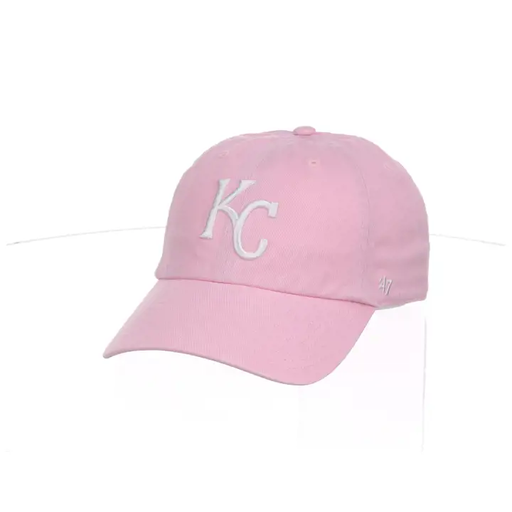 KANSAS CITY ROYALS MLB Casquette '47 Clean Up rose/blanc