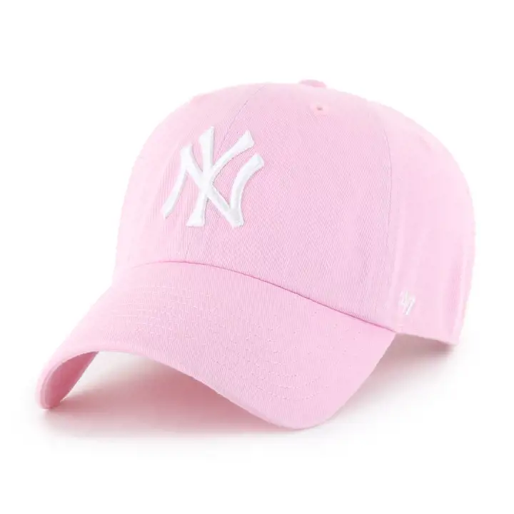 NEW YORK YANKEES MLB Casquette '47 Clean Up Rose Pâle/Blanc pnk