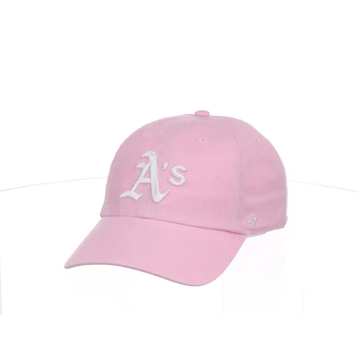 OAKLAND ATHLETICS MLB Casquette Rose/Blanc '47 Clean Up pnk