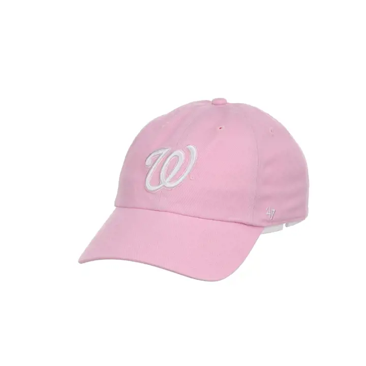 Casquette '47 Clean Up WASHINGTON NATIONALS MLB rose pétale/blanc