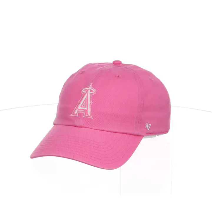 Casquette de baseball ajustable '47 Clean Up des LOS ANGELES ANGELS (MLB) rose fluo/blanc