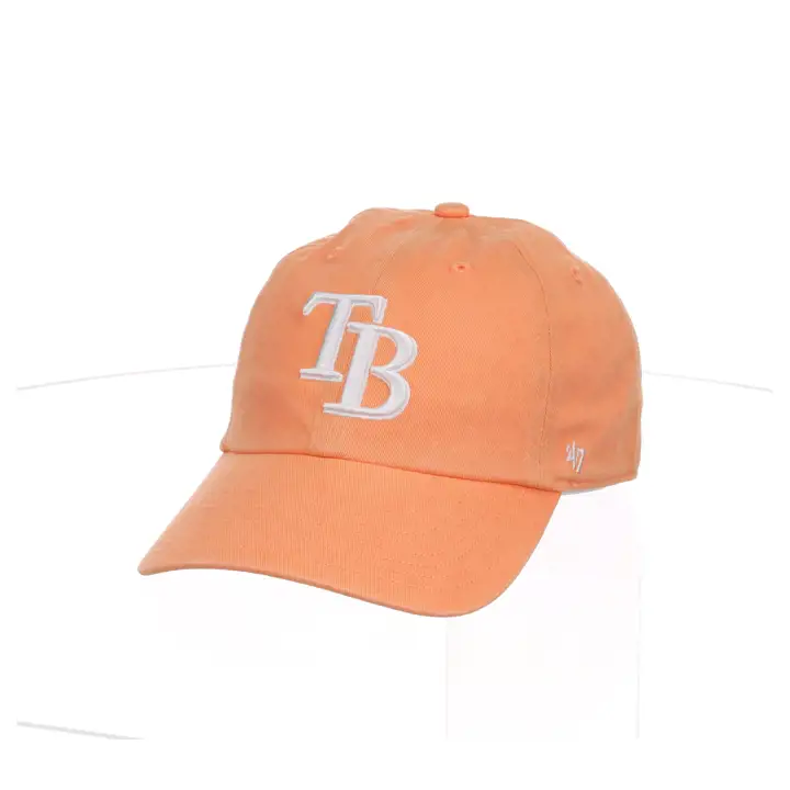 Casquette ajustable '47 Brand Clean Up MLB Tampa Bay Rays Clementine/Blanc