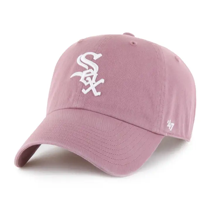 Casquette « 47 Clean Up » Chicago White Sox MLB mauve et blanche