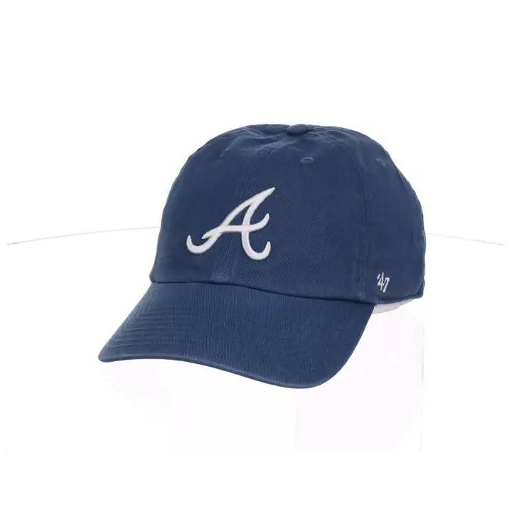 Casquette MLB ATLANTA BRAVES Timber Blue '47 Clean Up bleue
