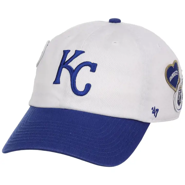 KANSAS CITY ROYALS MLB Local Patches Casquette '47 Clean Up blc/ rbl