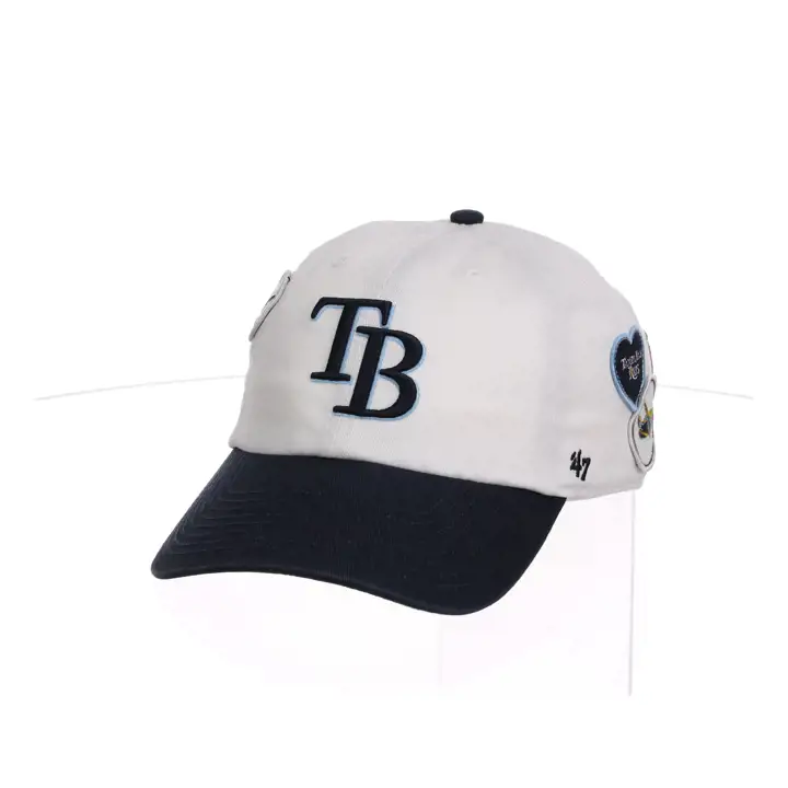 TAMPA BAY RAYS MLB Écussons locaux '47 Clean Up blanc/marine
