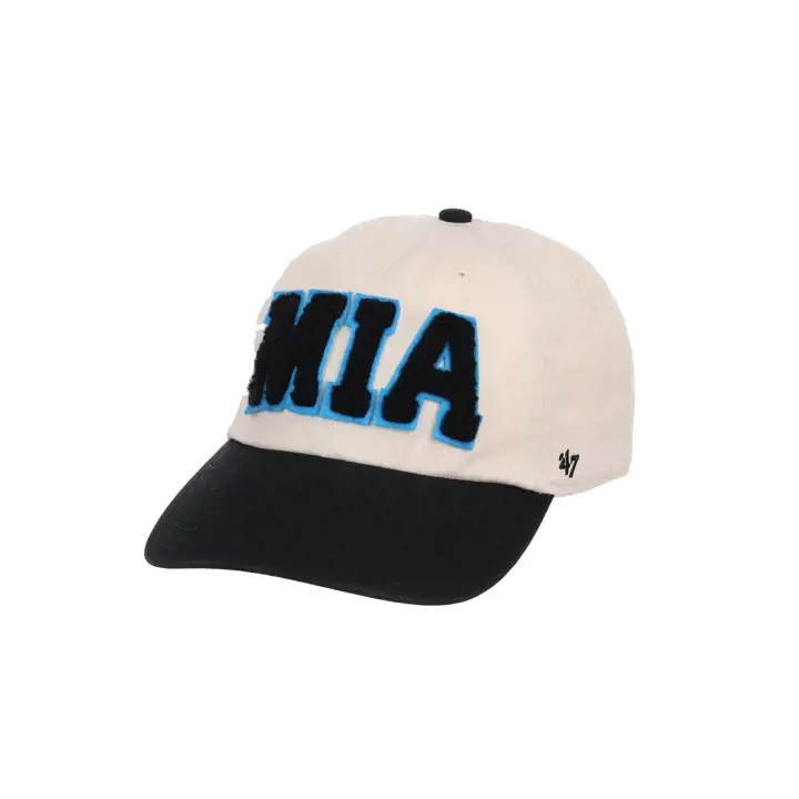 Casquette de baseball ajustable '47 Clean Up Natural des Miami Marlins de la MLB