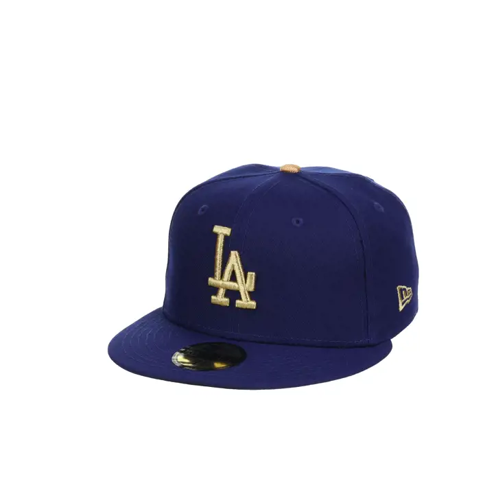Los Angeles Dodgers MLB On-Field Gold Collection 59FIFTY bleu
